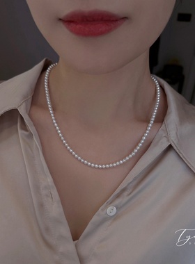 TYUSHA天然冷光ak珍珠项链