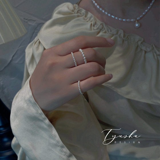 TYUSHA Shijia Crystal Pearl Ring