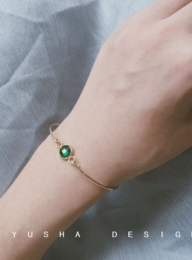 TYUSHA美国进口包金注金简约手镯