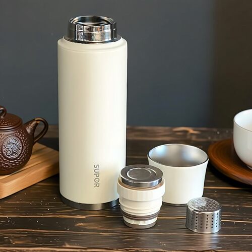 苏泊尔保温杯大容量男女泡茶专用办公室车载商务316L磁吸高档送礼 - 图3