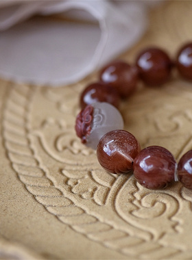 《人生当是花团锦簇》天然顺发红发晶稀有大颗粒珍藏级南红牡丹花