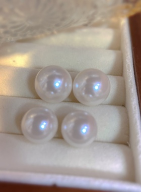 珍珠耳环925银针简约百搭925银针