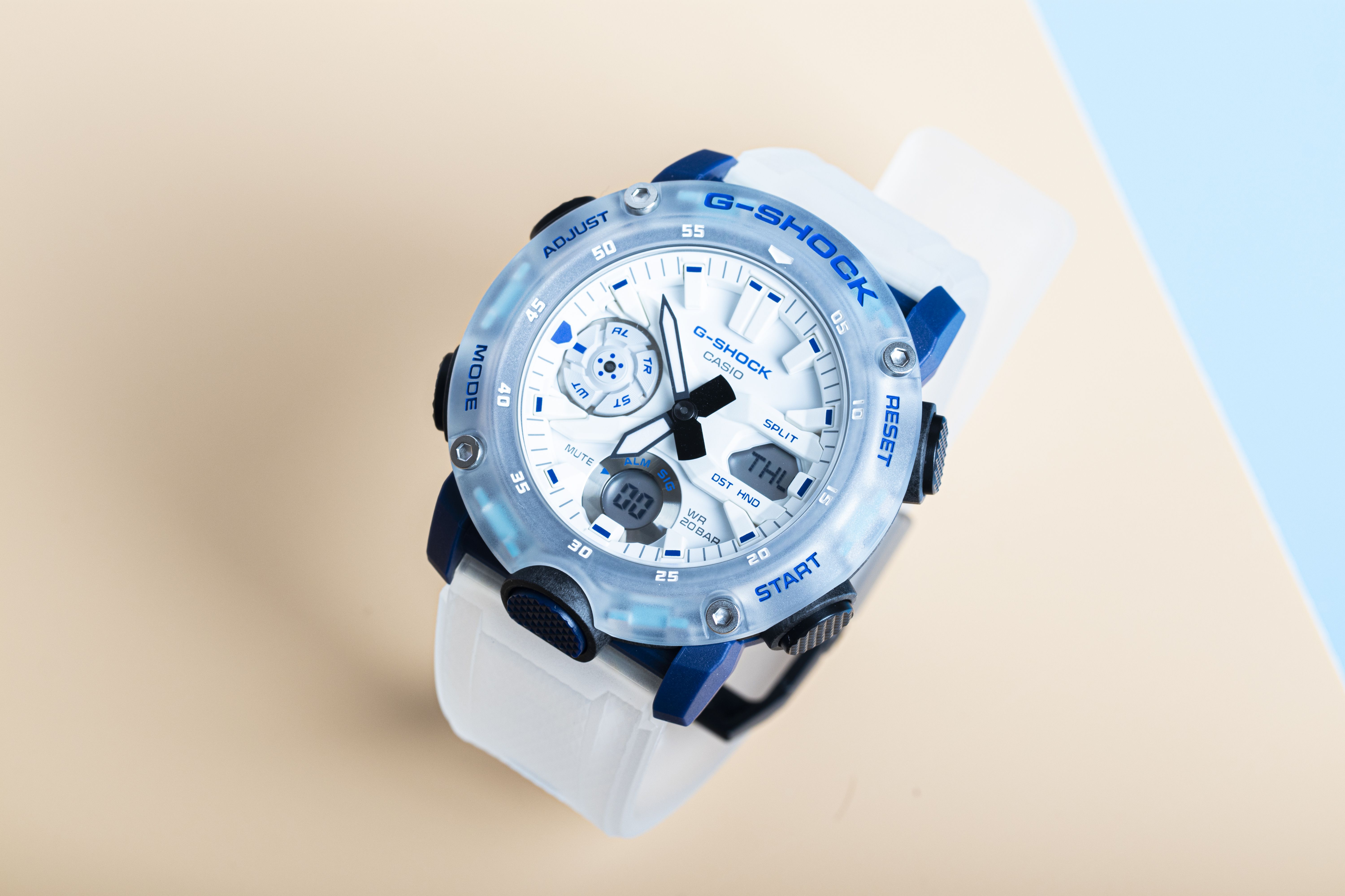 【G表弟】G-SHOCK 2021新上市 西海岸沙滩风  透明防水卡西欧手表 - 图2