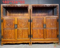 A collection of Ming and Qing Classical Furniture Collection Secondhand Antique Wood Ware Objects by a pair of Ming and Qing Classical furnishings in Hainan Huangflower Pear Wan Calendar Cabinet