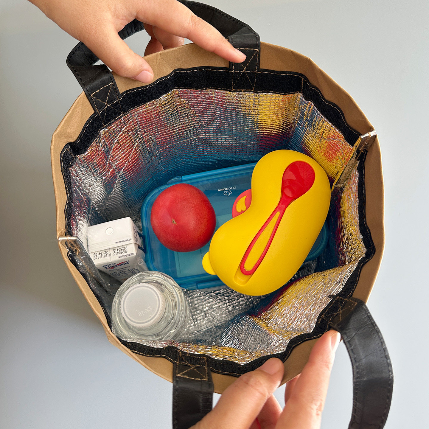 出口瑞士原单！环保加厚可水洗杜邦纸午餐包 保温保冷露营野餐包,淘宝优惠券,粉丝福利购,淘宝优惠卷