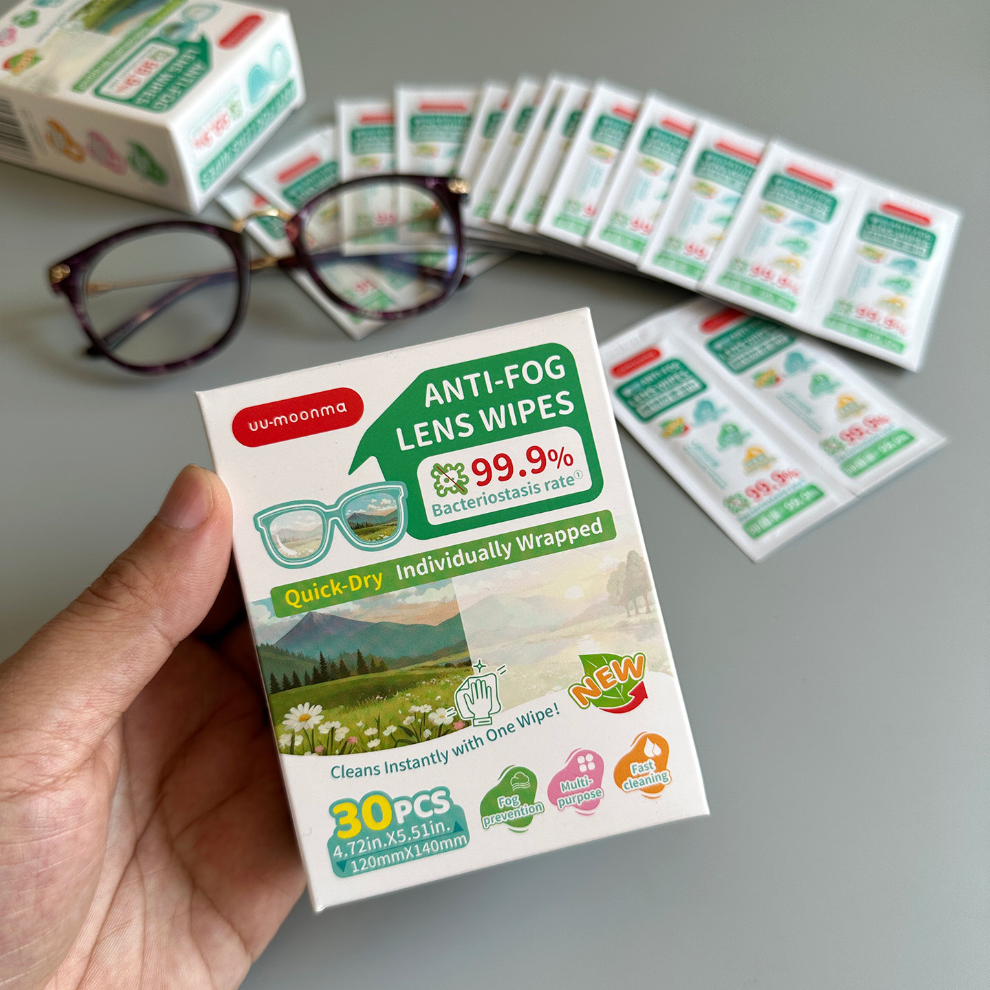 出日本~防雾眼镜纸清洁速干眼镜湿巾 除菌头盔面罩防起雾湿巾30片,淘宝优惠券,粉丝福利购,淘宝优惠卷