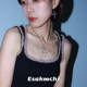 Esakoochi Taboo Series~Original personality trendy and cool cross necklace for women ins dark clavicle chain cold style