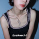 Esakoochi Taboo Series~Original personality trendy and cool cross necklace for women ins dark clavicle chain cold style