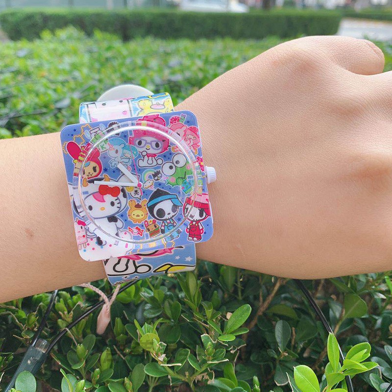 tokidoki 仙人掌大表面潮电子手表儿童 日本限定版正品 & hellokitty tokidoki 仙人掌大表面潮电子手表儿童 日本限定版正品 & hellokitty