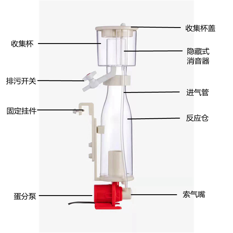 SEA心海DC80变频锥形蛋分海缸蛋白质分离器 小型海水珊瑚静音过滤 - 图2