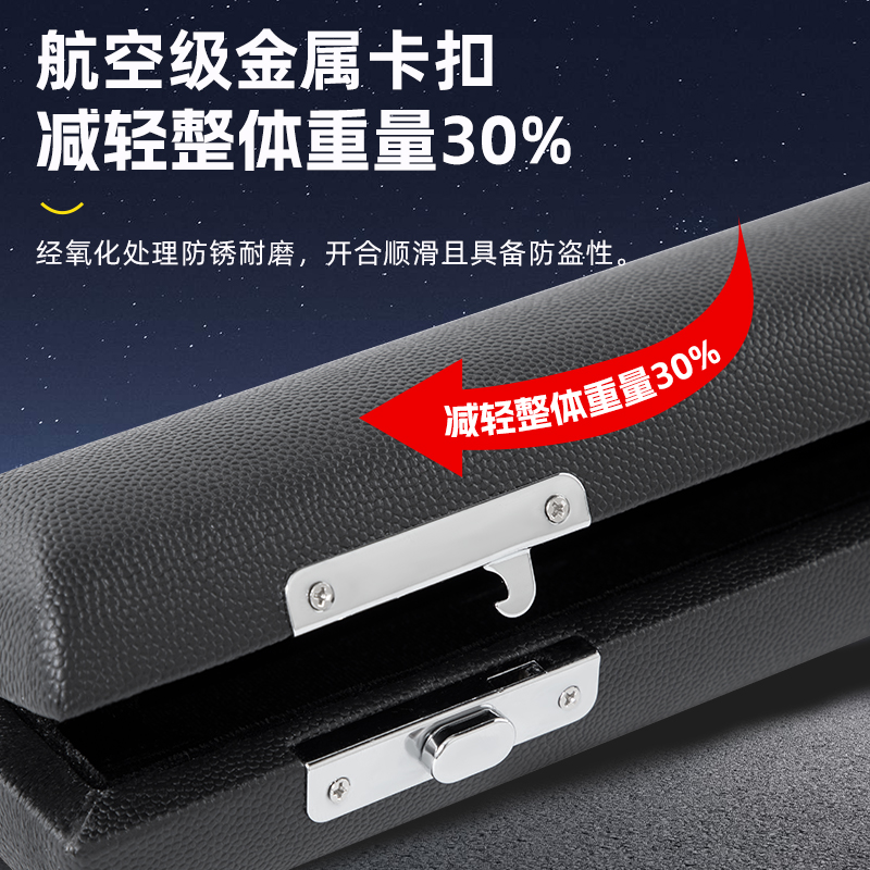 16孔17孔长笛专用盒长笛头收纳包木盒箱子单肩背长笛皮革背包 - 图2