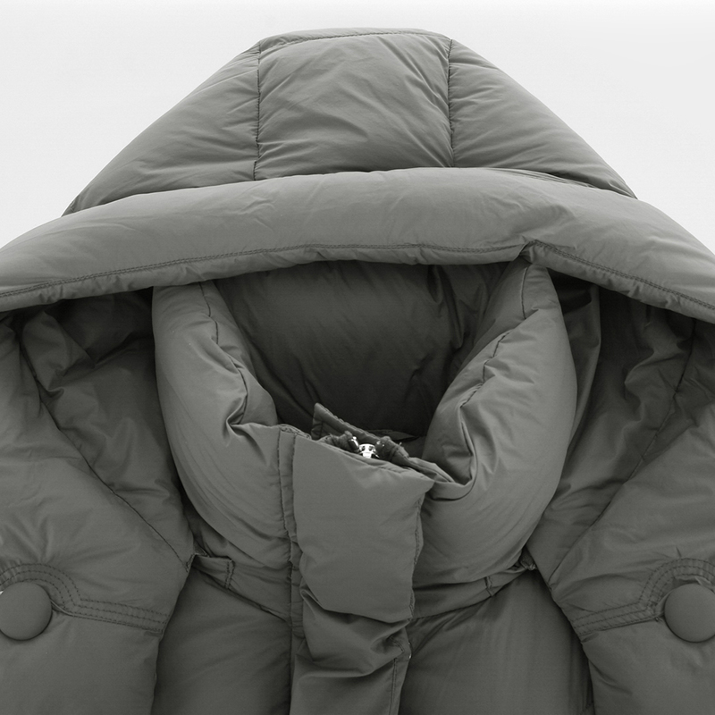 「钰系列」高端YK1R0007轻盈保暖中长款外套鹅绒服女10.31冬-图1