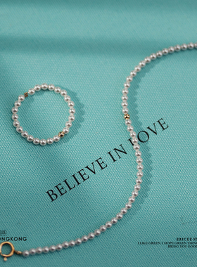 ERICEE超美简约光泽珍珠戒指