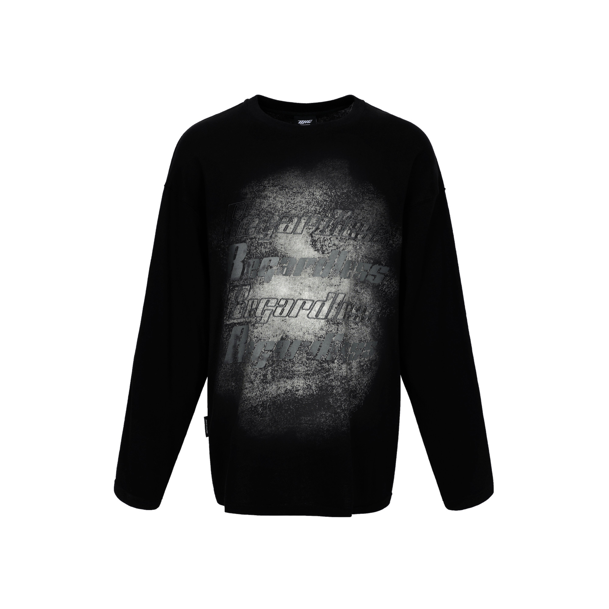 BJHG不计后果 废土风长袖T恤男秋季美式宽松情侣内搭打底衫卫衣女