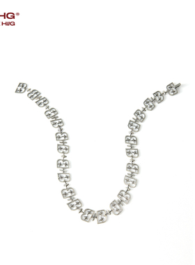 BJHG不计后果循环项链男士项链潮牌百搭潮流嘻哈小众情侣链子配饰