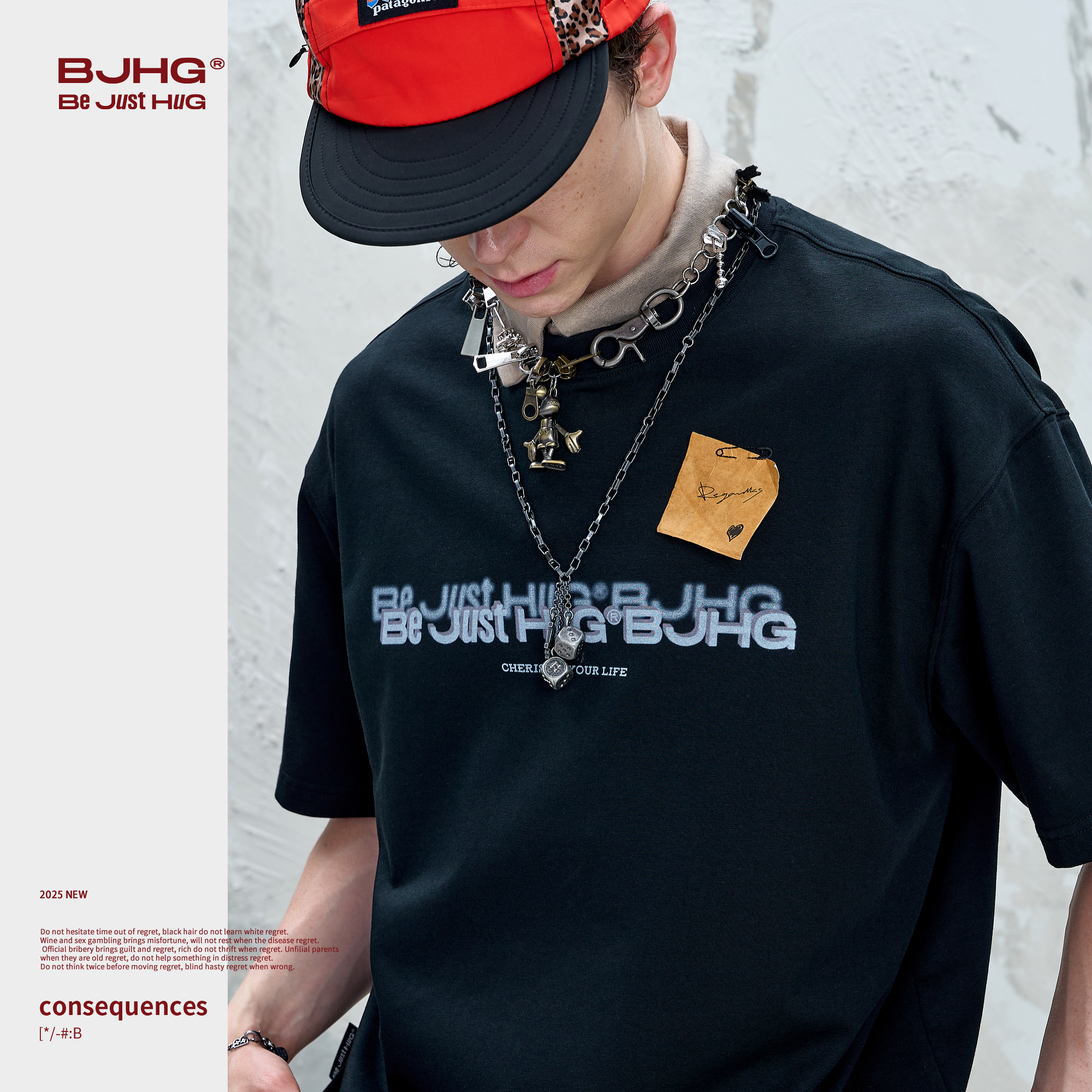 【2件99】限量福袋BJHG夏季款盲盒福袋两件装短袖T恤短裤中袖背心