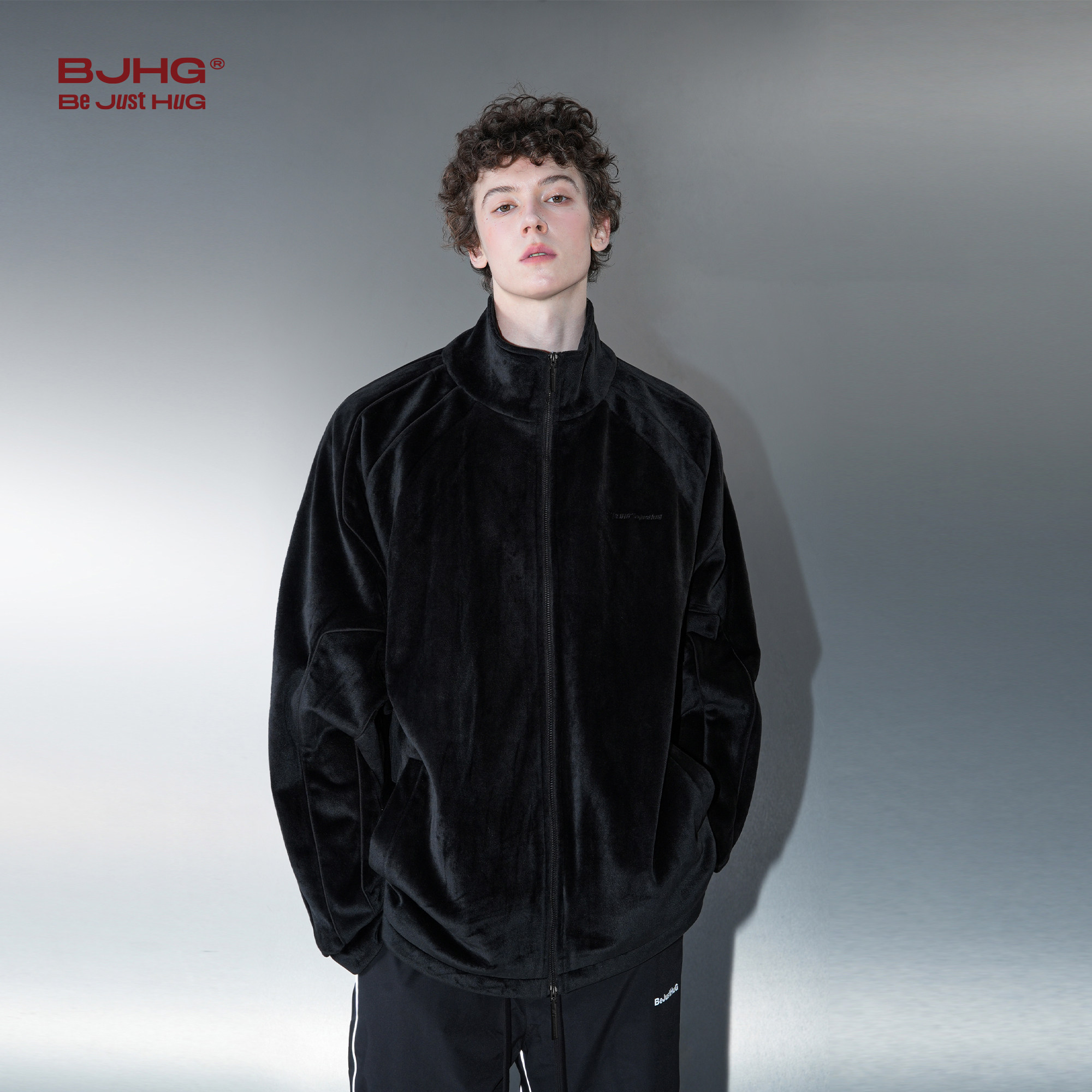 BJHG不计后果美式休闲外套男款秋冬新款高级痞帅仿银狐绒情侣夹克,淘宝优惠券,粉丝福利购,淘宝优惠卷