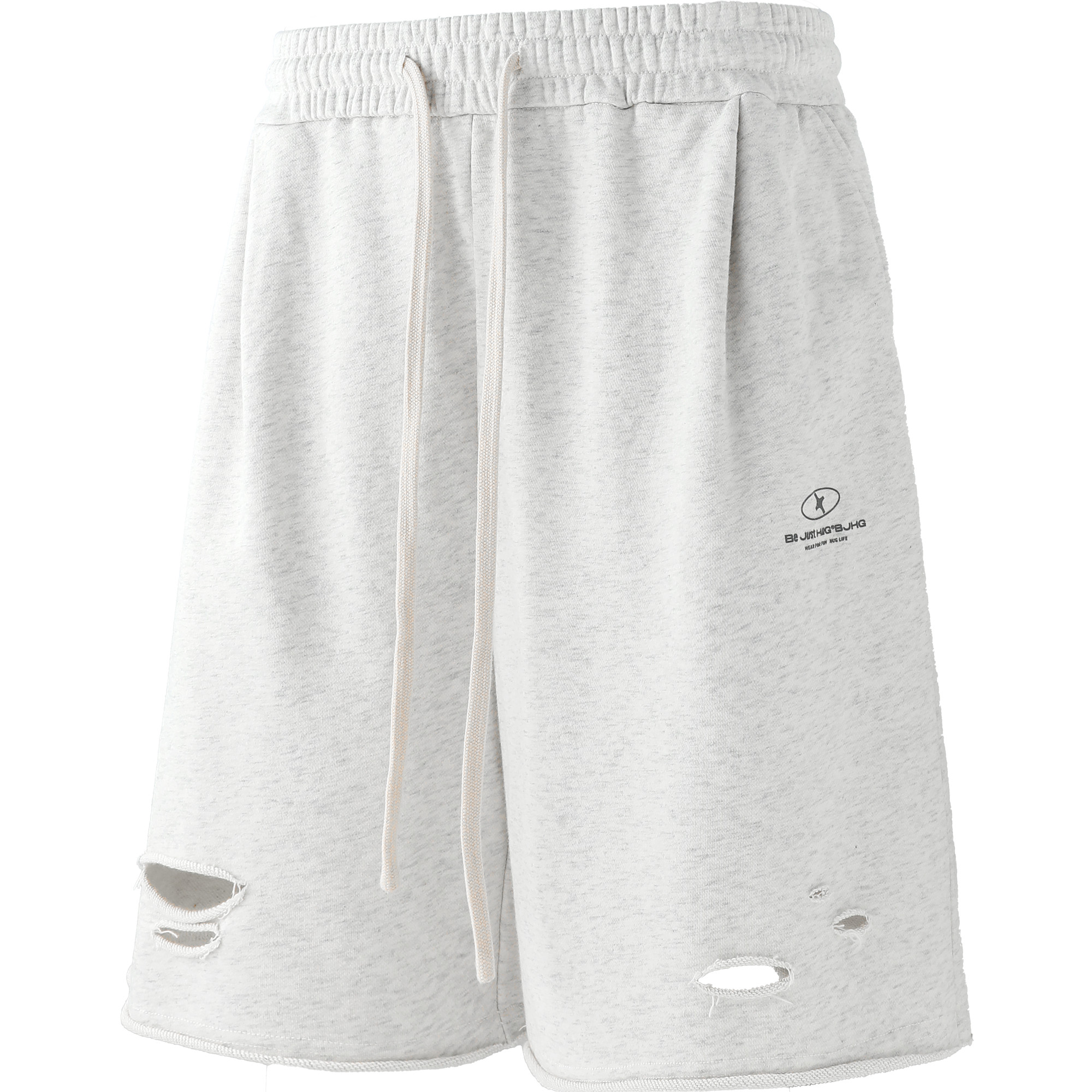 BJHG不计后果美式破洞男士短裤夏季2025新款复古宽松休闲五分裤子,淘宝优惠券,粉丝福利购,淘宝优惠卷