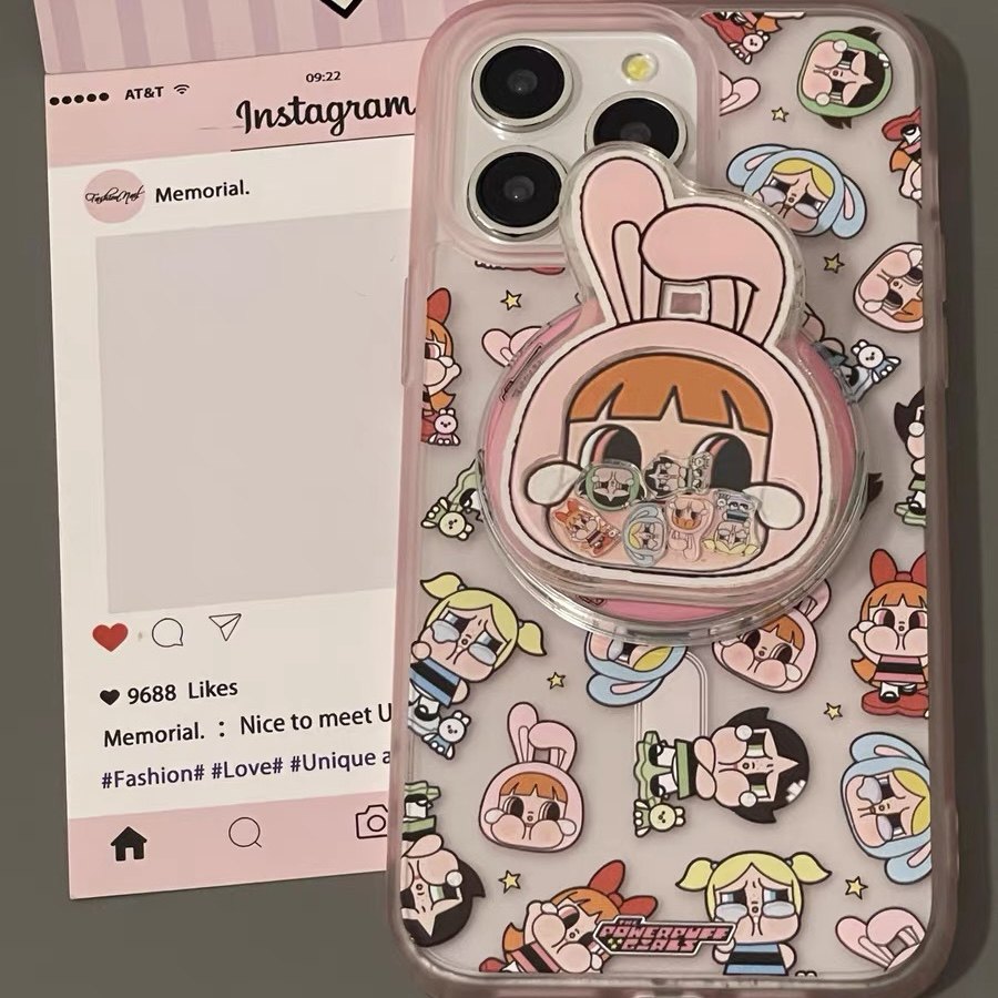 呆萌哭脸包小女警摇摇乐磁吸支架适用iPhone15promax苹果14手机壳13pro防摔1211新款16promax高级磨砂16pro女,淘宝优惠券,粉丝福利购,淘宝优惠卷