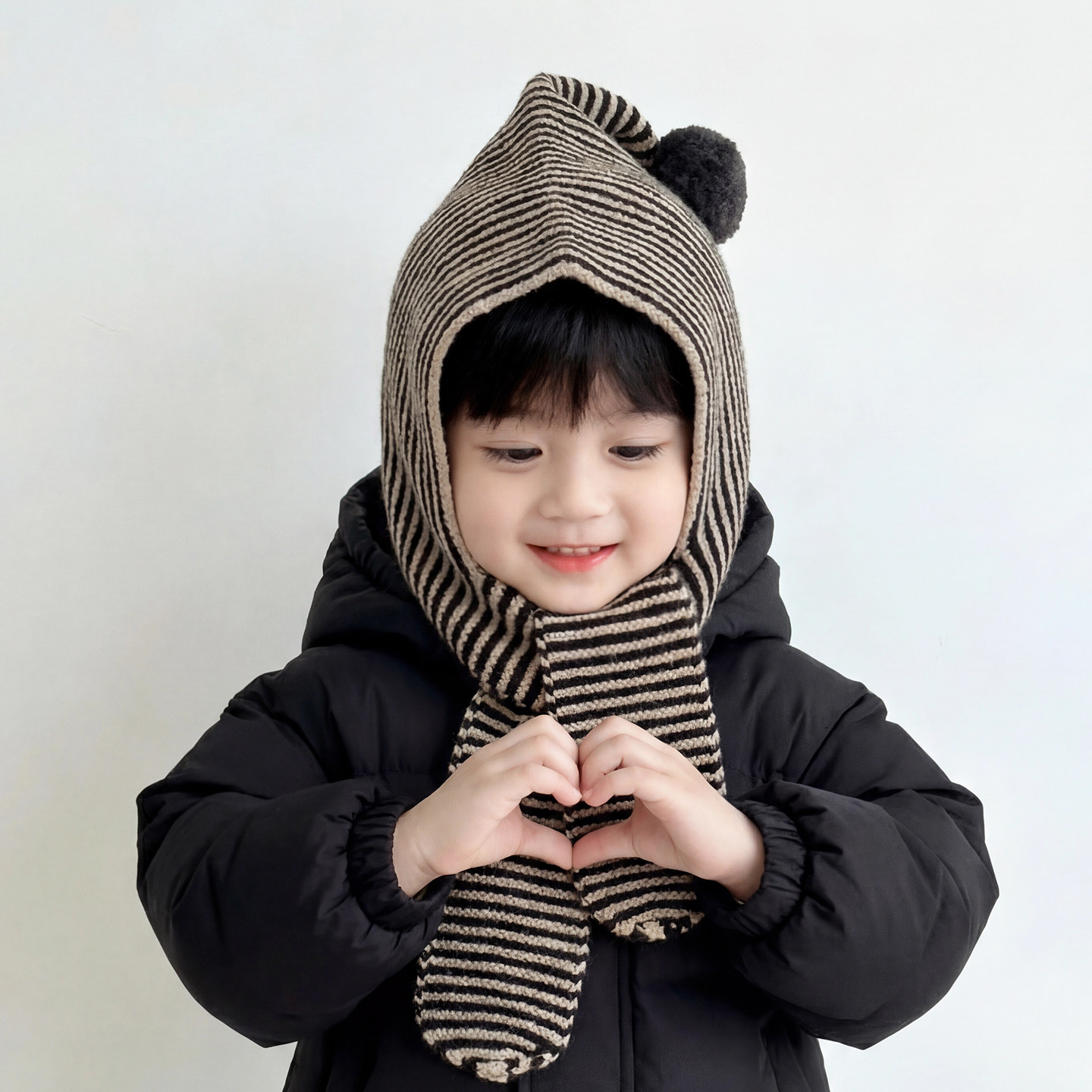 儿童帽子毛线帽秋冬季宝宝针织帽保暖帽护耳帽男童女童包头帽套头,淘宝优惠券,粉丝福利购,淘宝优惠卷