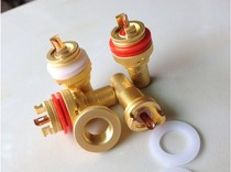 American CMC gilded rhodium-plated red copper frosted sound power amplifier RCA machine seat Audio lotus socket Fever terminal