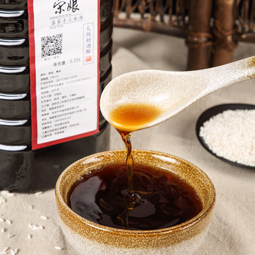 宋娘正宗客家米酒农家自酿甜酒酿 月子酒黄酒娘酒醪糟糯米汁原浆 - 图0