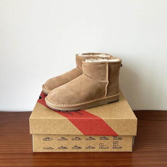 河南桑坡丁大叔羊皮毛一体真皮羊毛经典款雪地靴女冬季短筒大棉鞋