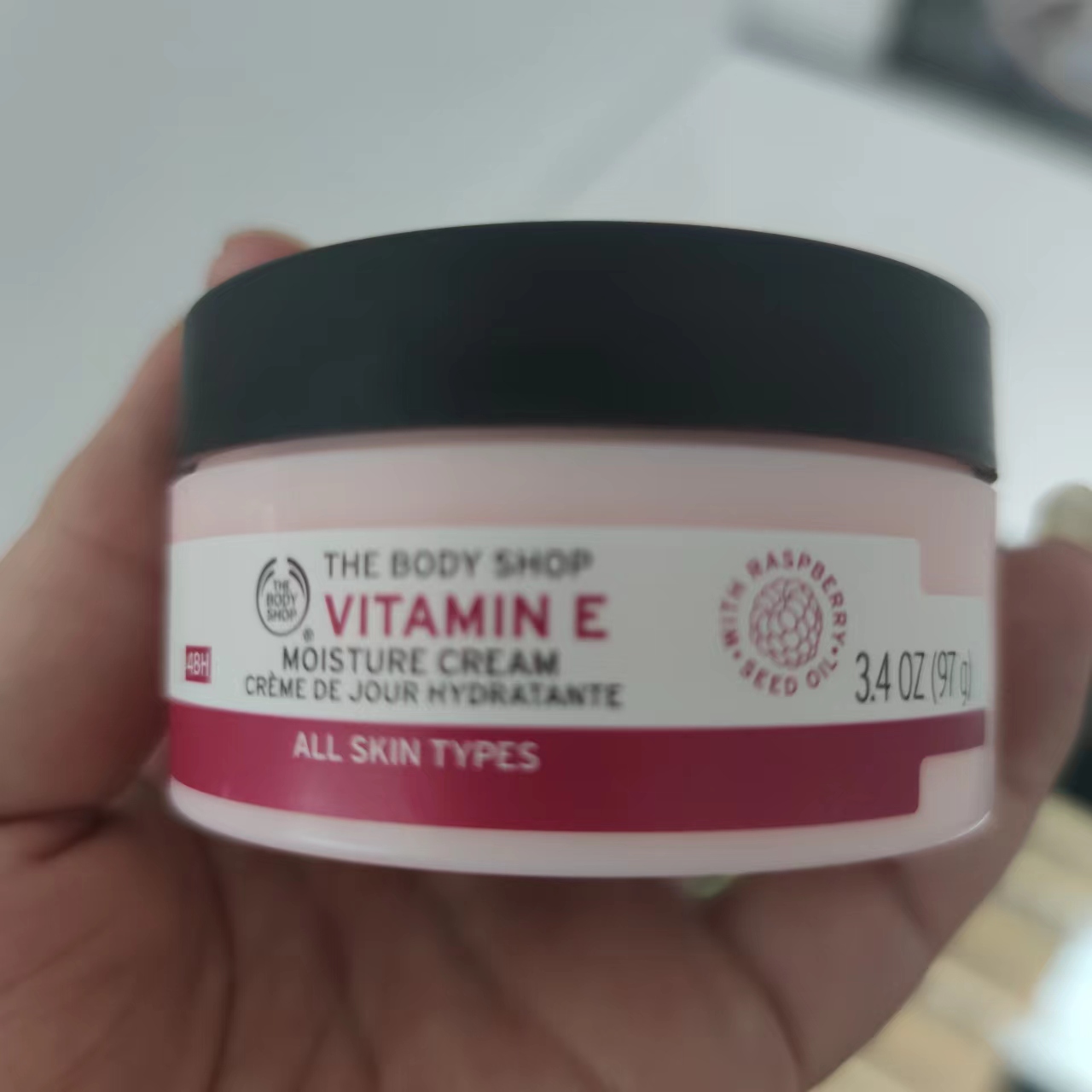 The Body Shop/Vitamin E Moisture Cream维他命E面霜日霜100ml - 图0