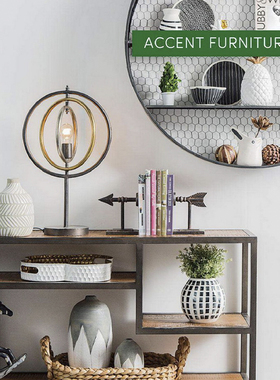 特价孤品集合--美式乡村风家居民宿装饰品铁艺木质做旧工艺品摆件