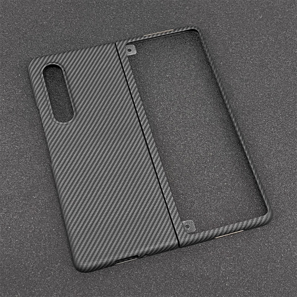 适用三星zfold4凯夫拉手机壳防滑fold3折叠w21/w22防摔碳纤维轻薄
