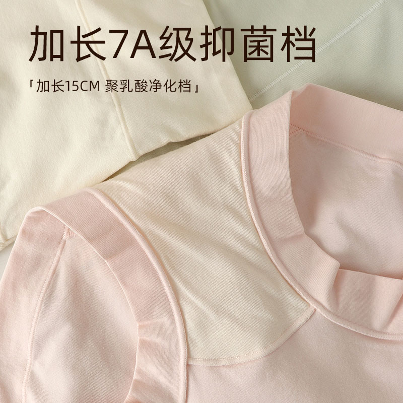 A类婴儿棉大码高腰内裤女胖mm200斤纯棉7A抗菌加长裆高腰三角裤 - 图1