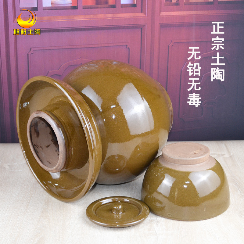 复古家用土陶酸菜坛四川泡菜坛中式加厚腌菜腌蛋陶瓷厨房密封坛罐,淘宝优惠券,粉丝福利购,淘宝优惠卷