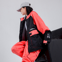 XXXsnow Waterproof Windproof Plus Cotton Veneer Mens Womens Ski Suit Double Board Snowboarding Lovers Loose