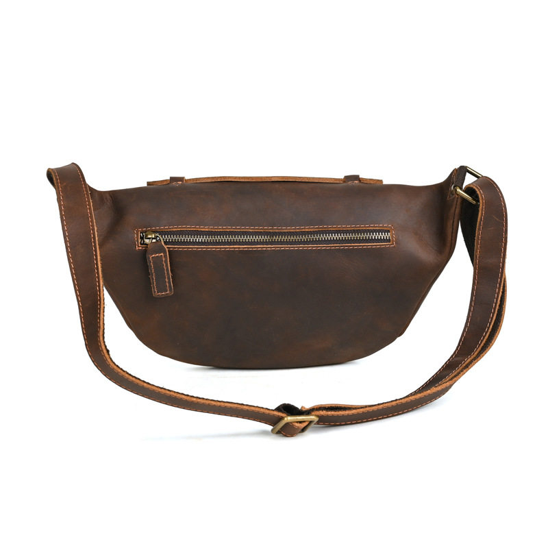 疯马皮复古男士腰包真皮户外运动单肩斜挎包大容量休闲手机包,淘宝优惠券,粉丝福利购,淘宝优惠卷