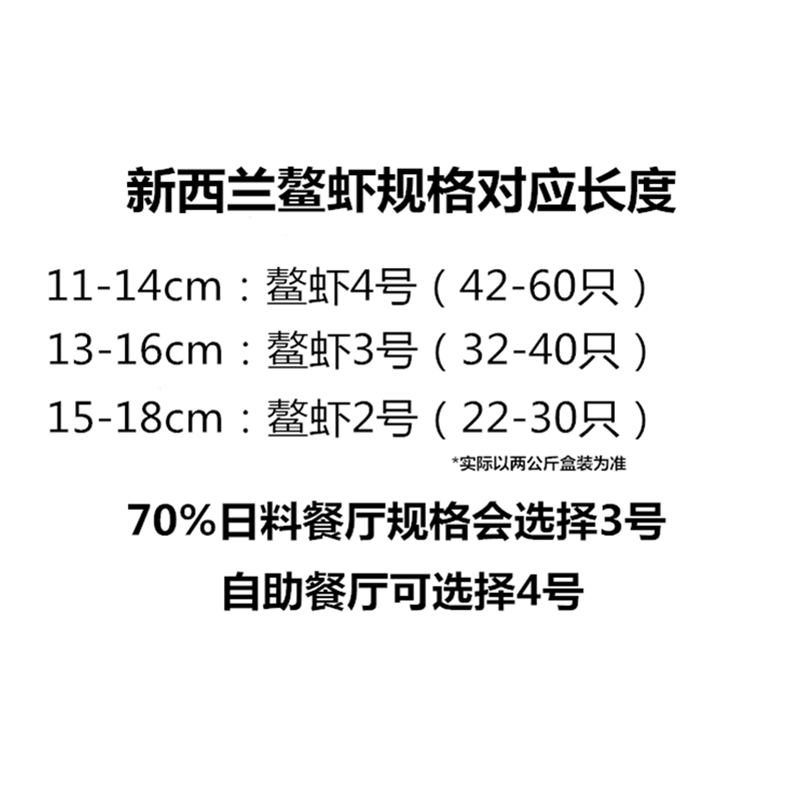 新西兰鳌虾34号2kg 进口南极深海Scampi斯干比小龙虾高端日料刺身 - 图0