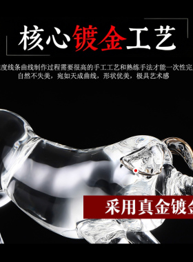 水晶猪摆件招财镇宅吉祥物