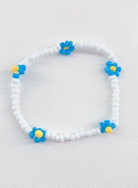 小雏菊手链串珠甜美女