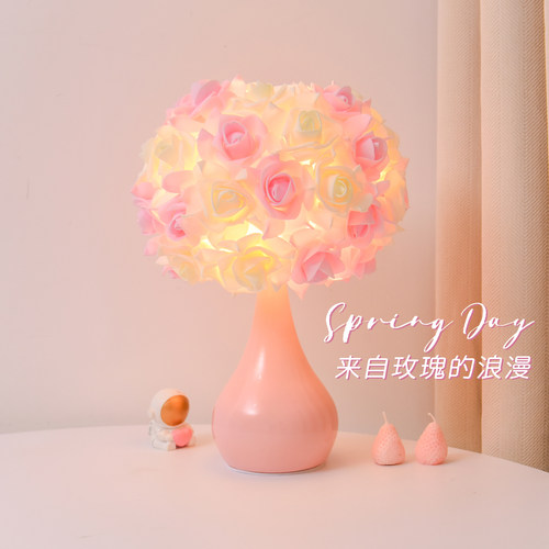 台灯卧室床头灯轻奢高级感颜值2026新款女孩儿童结婚长明灯小夜灯 - 图0