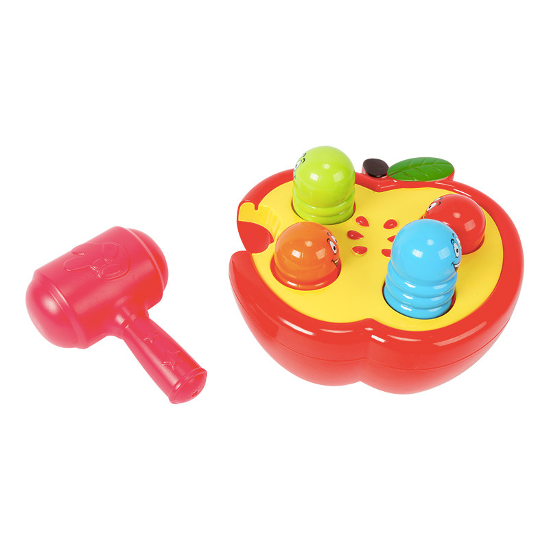 敲击果虫儿童塑料锤玩具小锤子捶捶乐早教宝宝打地鼠婴儿感统教具,淘宝优惠券,粉丝福利购,淘宝优惠卷