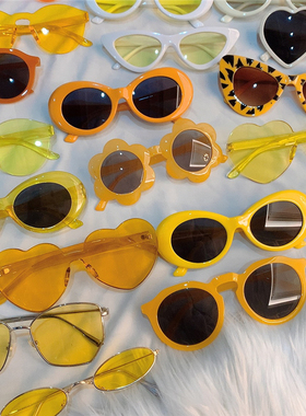墨镜街拍复古风彩片蹦迪太阳眼镜