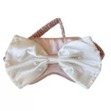 Милая повязка для глаз из жемчуга с бантиком, легкий роскошный стиль