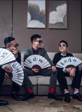 复古圆形潮人新郎伴郎眼镜墨镜