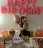 Цветные буквы торт свеча алюминиевая мембрана мяч шар с днем ​​рождения