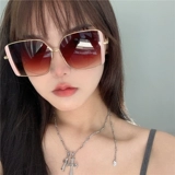 Квадратные брендовые солнцезащитные очки на солнечной энергии, коллекция 2021, популярно в интернете, изысканный стиль