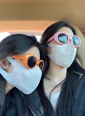 防晒圆形经典闺蜜情侣墨镜