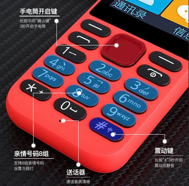 鑫睿诚数码专营店正品小米21克C2老年机4G超长待机大屏大字大声按键直板学生三星老款诺基亚华为小手机经典怀旧女21KE老人手机2