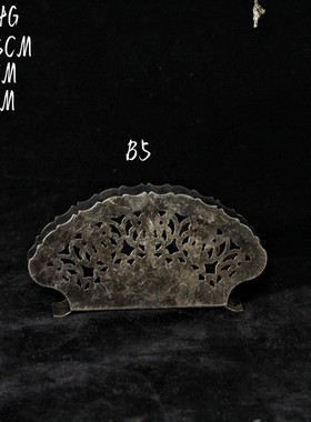 vintage复古纯黄铜欧式纸巾架摆件装饰法式花瓶架工艺品拍摄软装