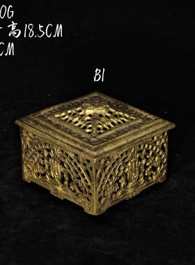 vintage复古董法式纯黄铜摆件金属架子欧式家居婚庆拍摄软装镜子