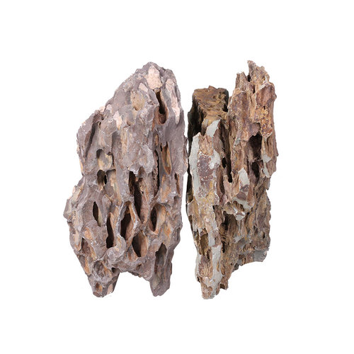 真石松皮石鱼缸造景水族箱水草造景装饰假山千层石虎皮龙骨石每斤 - 图3