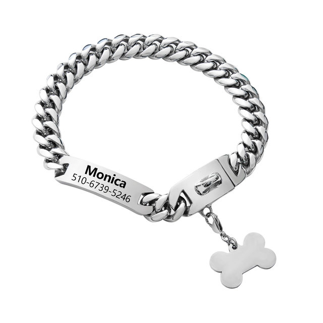 18mm Stainless Steel Gold Cuban Collar Dog Collar